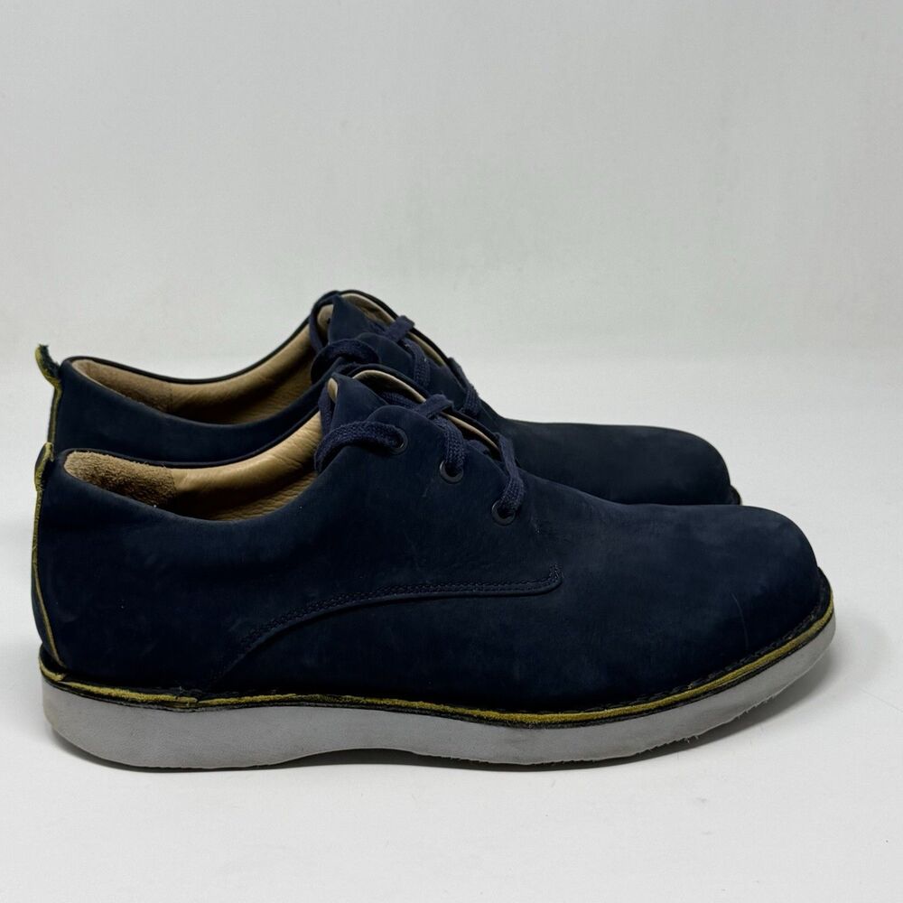Samuel Hubbard Free Un-Sneaker Mens 12 W Wide Blue Nubuck Leather Walking Shoes